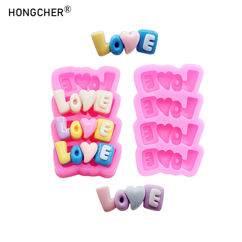 Resin Art Phone Case - Силиконовая форма для букв LOVE: для