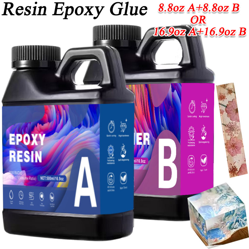 Resin Art Uv - 17,6 унции/33,8 унции AB смола эпоксидный