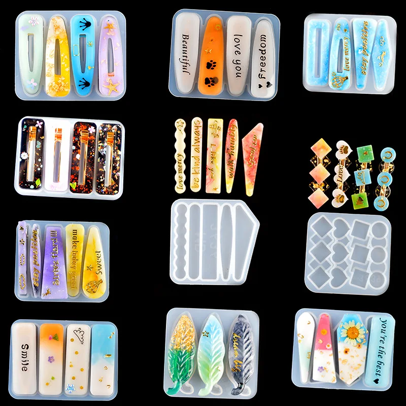 Resin Art Uv - Силиконовая форма для заколки для волос