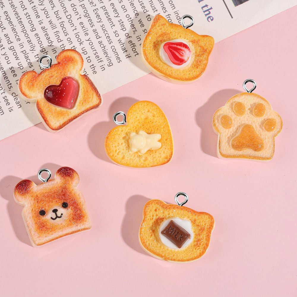 Resin Art Notes - 10 шт. милых смоляных подвесок в