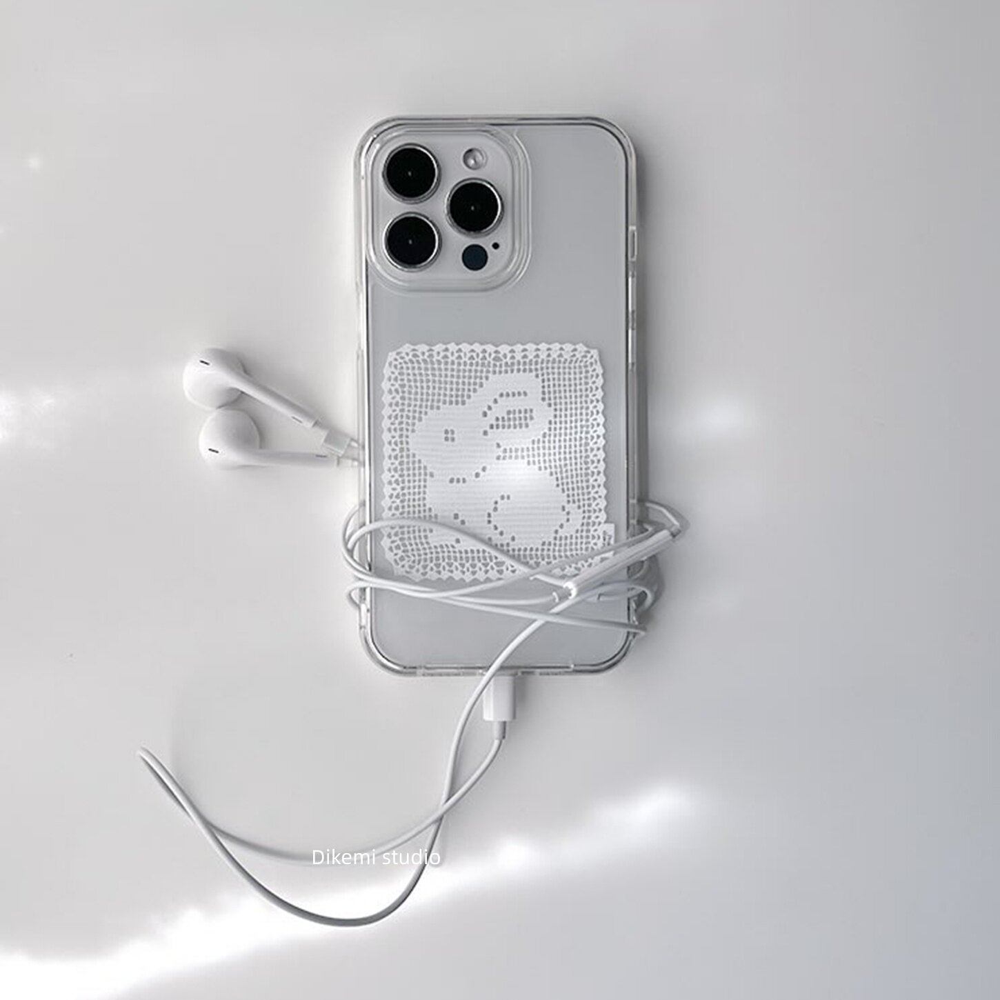 Resin Art Phone Case - Корейский чехол для телефона с белым