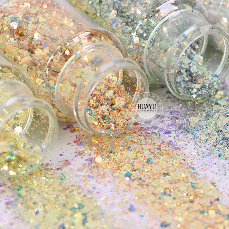 Смешанные крупные голографичес – обзор и цена Mica Flake Resin