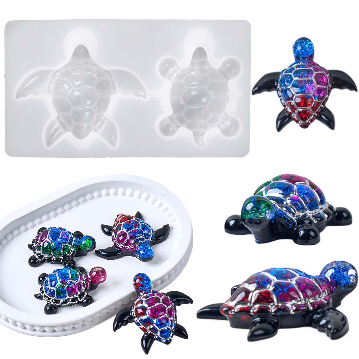 3D брелок с морской черепахой, – обзор и цена Resin Art Uv